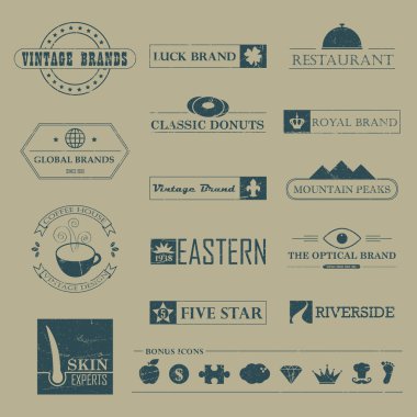 Vintage marka ve logo