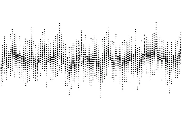 Półtony dźwięku wave wzór muzyka nowoczesny element projektu — Wektor stockowy