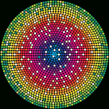 Renkli renkler - vitray etki spektrumu