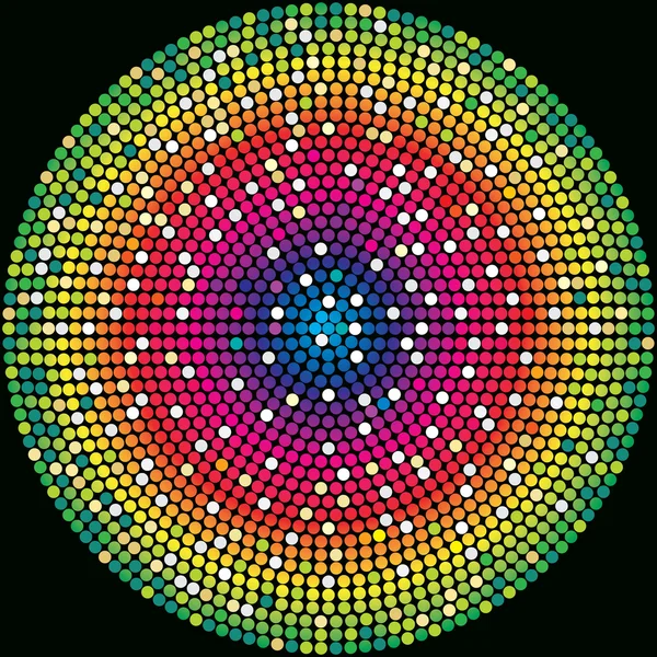 Kleurrijke spectrum van kleuren - gebrandschilderd glaseffect — Stockvector