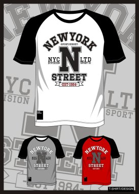 T Shirt raglan new york