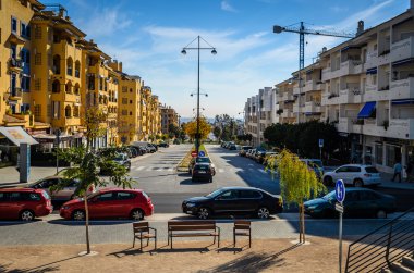 Boulevard San Pedro manzaralı plaja