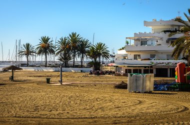 Marbella güneşli bir Ocak gününde