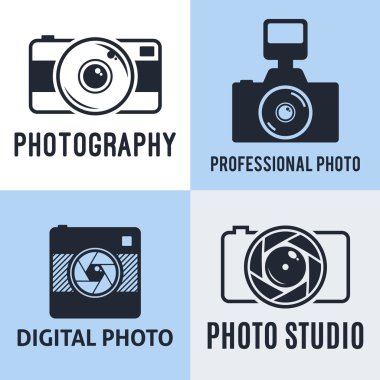 Fotoğraf stüdyo Logo, Etiketler, simgeler ve tasarım öğeleri