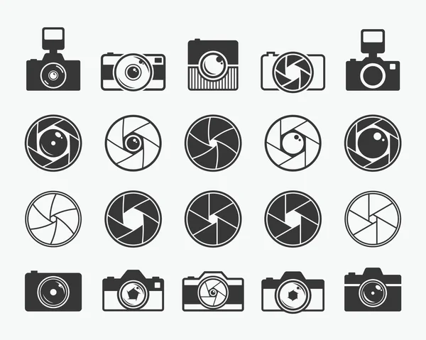 Kamera çekim, mercek ve fotoğraf kamera simgeler