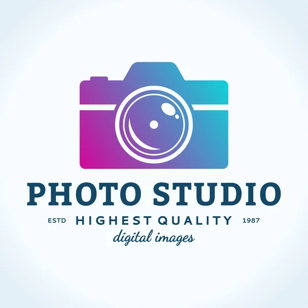 Logo dello studio fotografico vettoriale — Vettoriale Stock