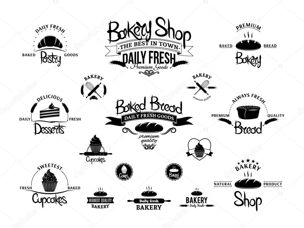 Lots of bakery design elements for your work.