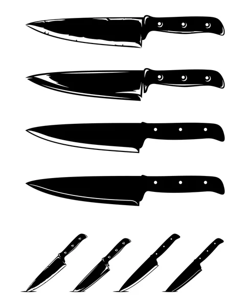 Kitchen Knives — Stock Vector