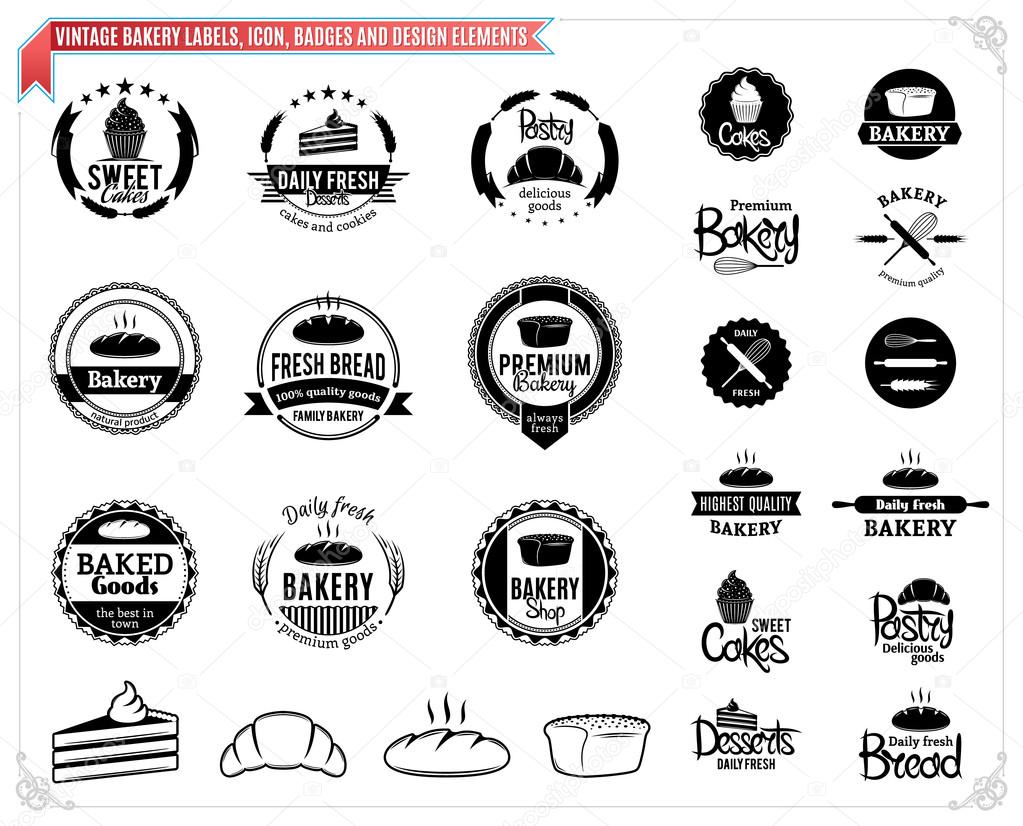 Vintage Bakery Logo Templates Labels Icons Badges And Design Elements Vector Image By C Counterfeit Vector Stock Vintage Bakery Logo Templates Labels Icons Badges And Design Elements Vector Image By C Counterfeit Vector Stock