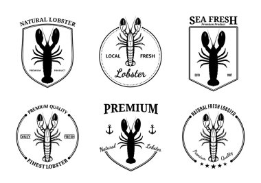 Lobster Logos, Labels and Design Elements