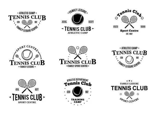 Tenis Kulübü etiketleri Şablonlar ve tasarım öğeleri