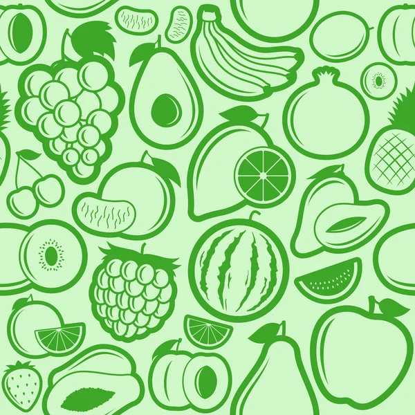 Fruit naadloos patroon — Stockvector