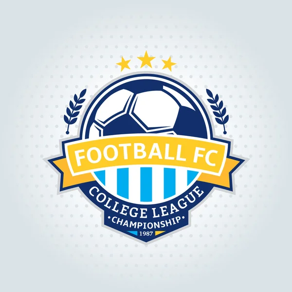 Logo del club de fútbol — Archivo Imágenes Vectoriales