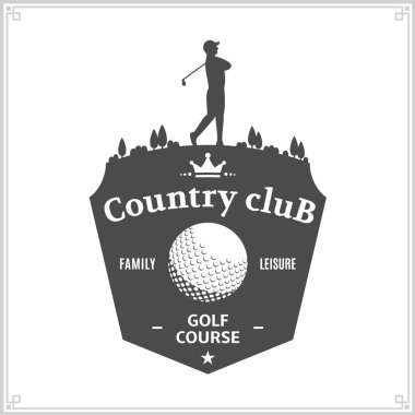 Golf Kulübü logosu şablonu
