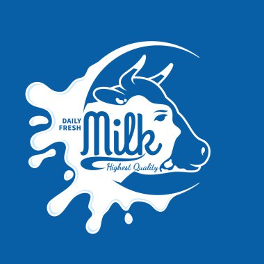 Süt simgesi, sıçrama, Logo şablonu