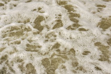 Deniz köpüğünden ve dalgalardan soyut bir arkaplan.