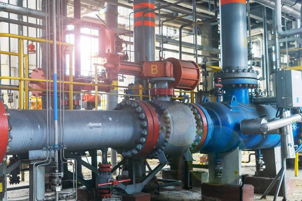 Technological Equipment Valve Cut Installations Production Liquefied Gas — Stock Photo, Image