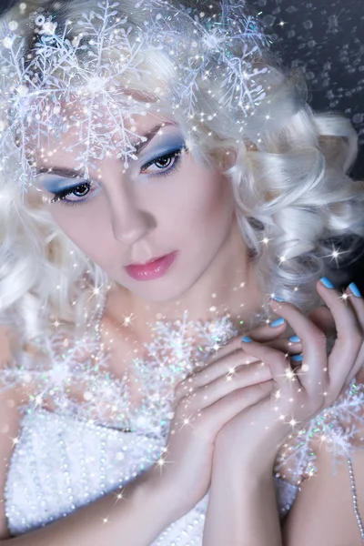 Portrait of snow queen Royalty Free Stock Images