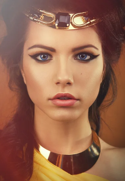 Kleopatra'nın resimdeki kız güzel Mısır kadın bronz portrait.beauty portresi