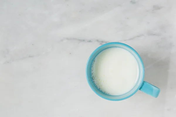 Top view of milk cup — Stock Photo, Image