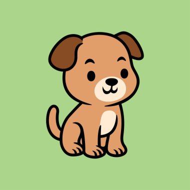 eğlenceli şirin köpek yavrusu renkli çizgi film karakteri izole çizim stili klasik klasik klasik tasarım çizimi illüstrasyonu