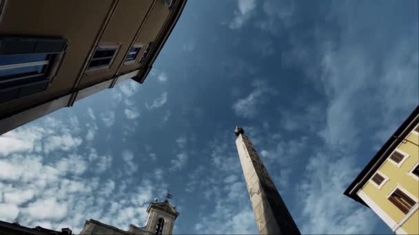 Gebouw Van Het Montecitorio Paleis Rome Zetel Van Italiaanse Kamer — Stockvideo