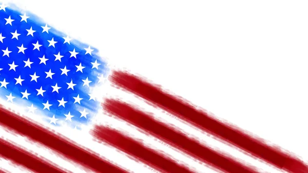 Usa Zászló Akvarell Háttér Tapéta Banner Stock Vektor — Stock Vector