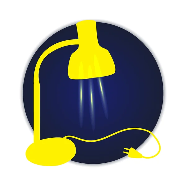 明るい黄色ランプ — ストックベクタ
