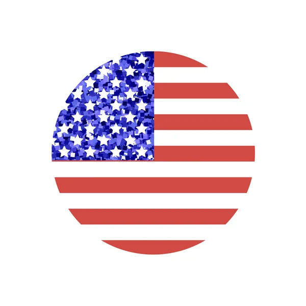 yuvarlak Amerikan bayrağı