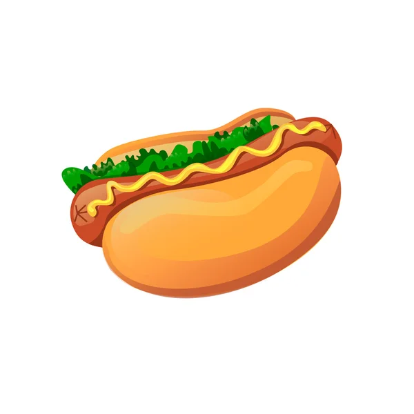 Perrito caliente — Vector de stock