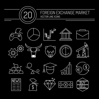 Forex satır simgeler siyah