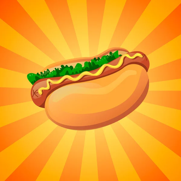 Hot dog — Stock Vector