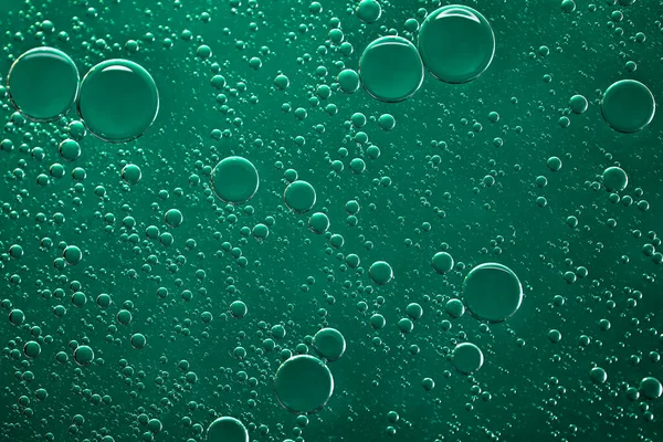 Macro Drops Green Background — Stock Photo, Image