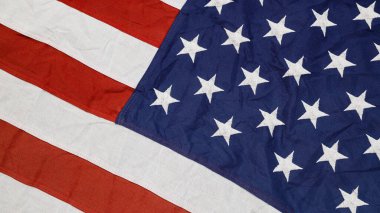 Ulusal Amerikan bayrağını dalgalandırın.. 