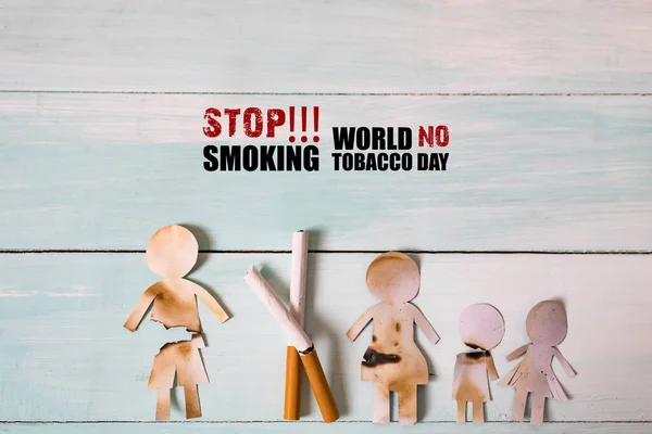 Папір Який Був Зруйнований Цигарками Наркотики Руйнують Сімейну Концепцію Припини — стокове фото