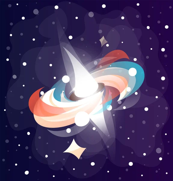 Uzay oyunu unsurları, parlak sıçrama çizimi, yaratılış gezegeni fron sıçraması konsepti — Stok Vektör