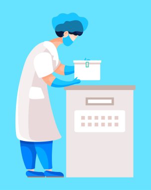 Kimyasal Test Üzerinde Çalışan Laboratuar Asistanı