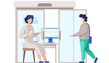 Tıp veya kimya laboratuvarında çalışan bilim adamları. Uyuşturucu geliştirme, bilim deneyi