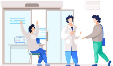 Hasta ve doktor. Tıbbi danışmanlık. Hasta ve bakım teşhisi, sağlık hizmetleri