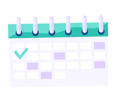 Duvara asmak ve tarih belirlemek için tersine çevrilebilir takvim. İşaretli günlük rutin planlayıcı