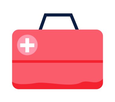 Ekipman ilaçlarının taşınması için konteyner. Tıbbi bakım ve tedavi için ilk yardım çantası