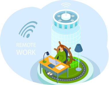 Uzaktan kumandalı ekip çalışması, online toplantı çalışma alanı. Görüntülü konuşma konferansı, serbest çalışan biri.