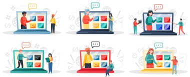 Online eğitim programlama dersleri, kodlama öğrenme. Bilgi teknolojisi eğitim oturumu