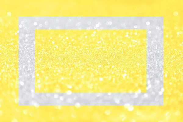 Beautiful festive frame yellow grey shine glowing illuminating background blur, ultimate radiance. Perfect background color 2021. The trend of the spring and summer season the fashion design industry.