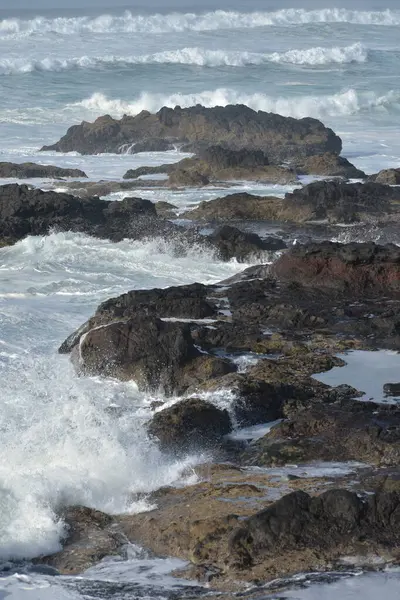 Денний Час Постріл Хвиль Пляжі — стокове фото