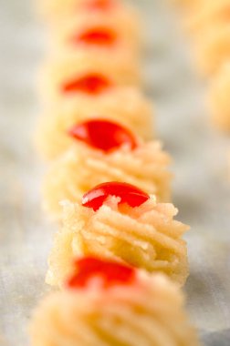 Gateau ve restoran için yemek hazırlama.