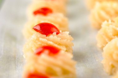 Gateau ve restoran için yemek hazırlama.