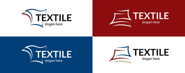 Basit tekstil logosu. Depo, atölye, şirket şablonu.