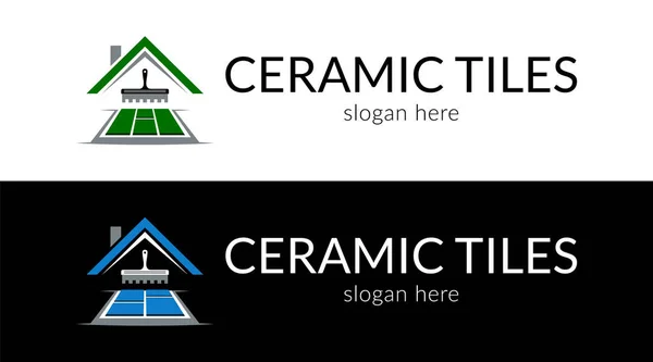 Yaratıcı seramik seramik logo perspektifte. Vektör.