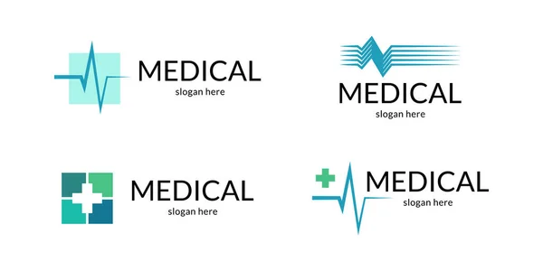 Zestaw Logo Medycznego Ilustracja Wektora — Wektor stockowy